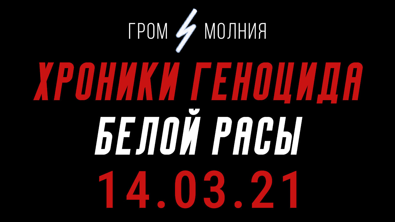 Хроники Геноцида Белой Расы 14.03.21