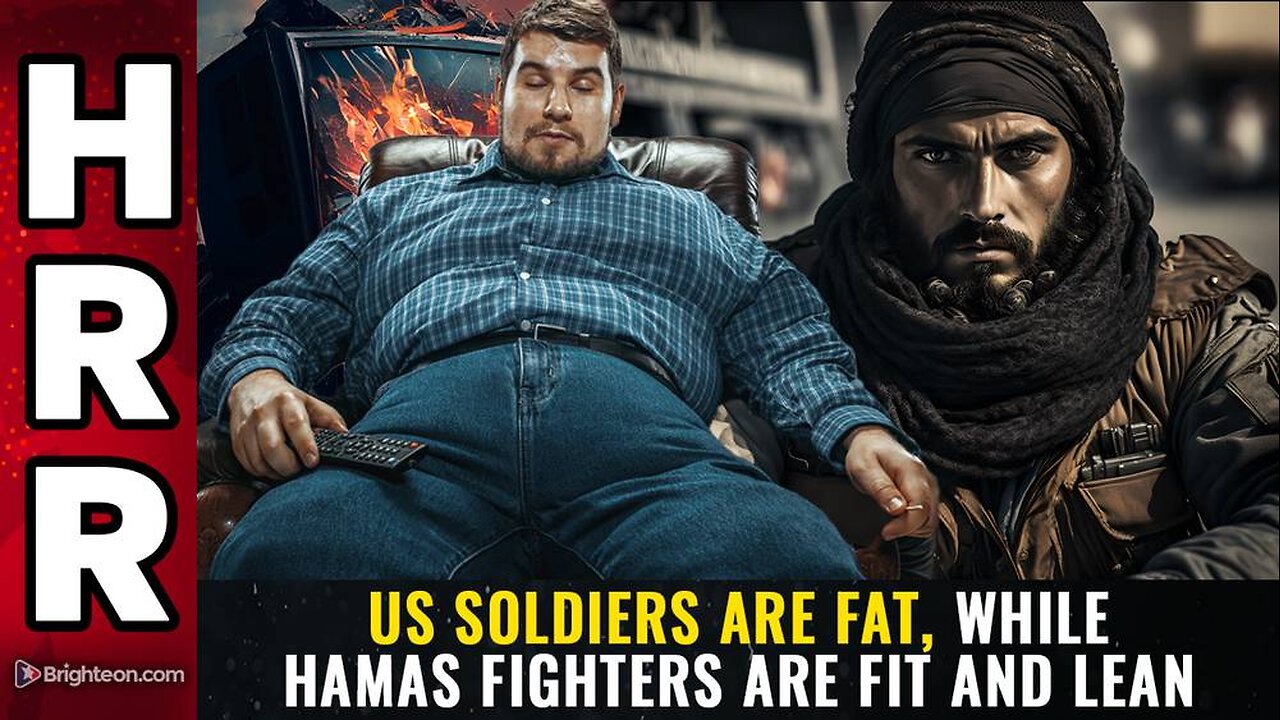 US soldiers are FAT, while Hamas fighters are FIT and LEAN