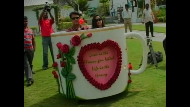 Valentines Coffee Cup Car