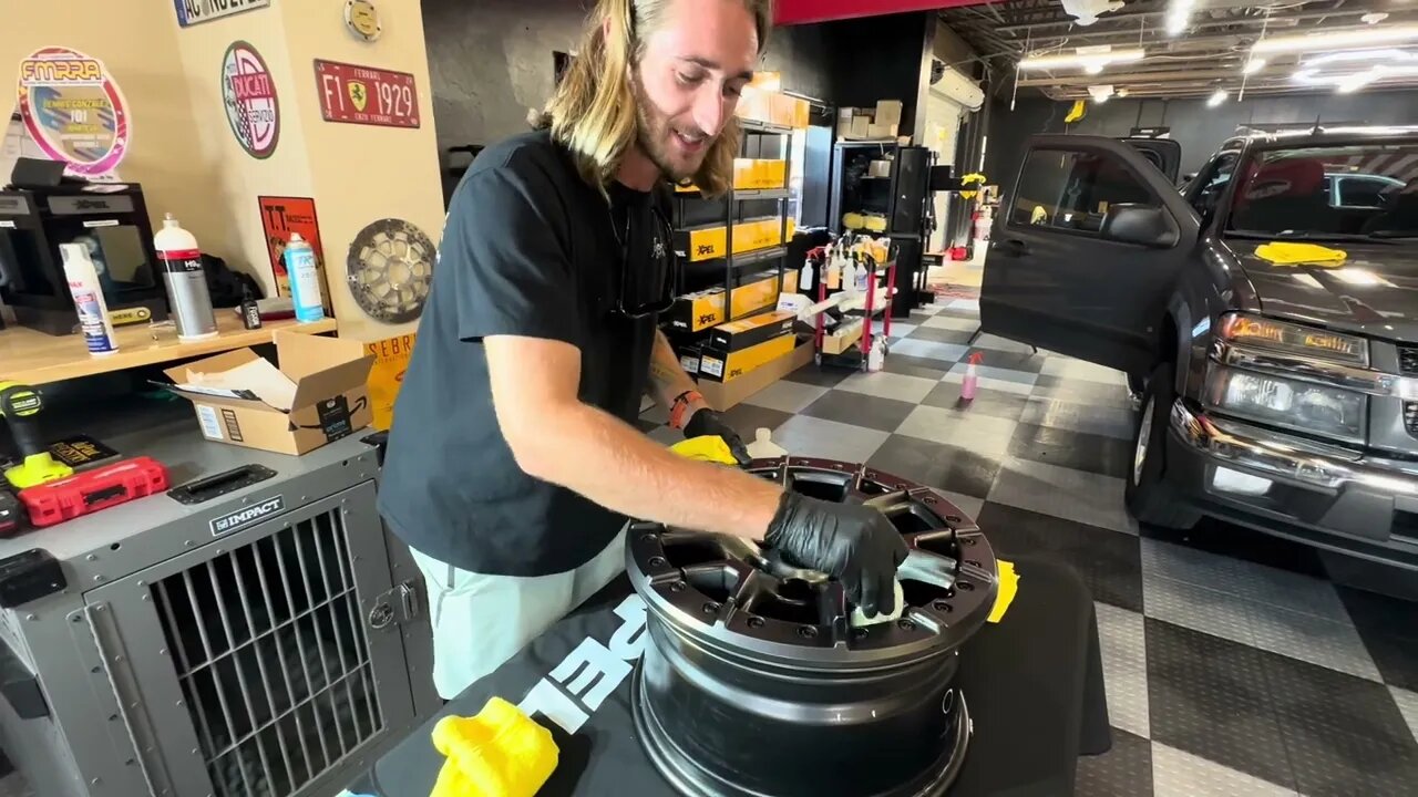 Ceramic Coating my Ford Raptor Wheels