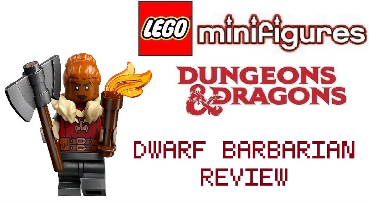 Lego Dungeon and Dragons Minifigures Dwarf Barbarian Review