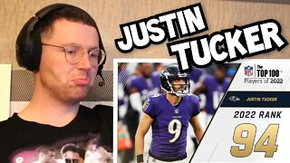 Rugby Player Reacts to JUSTIN TUCKER (Baltimore Ravens, K) #94 NFL Top 100 Players in 2022
