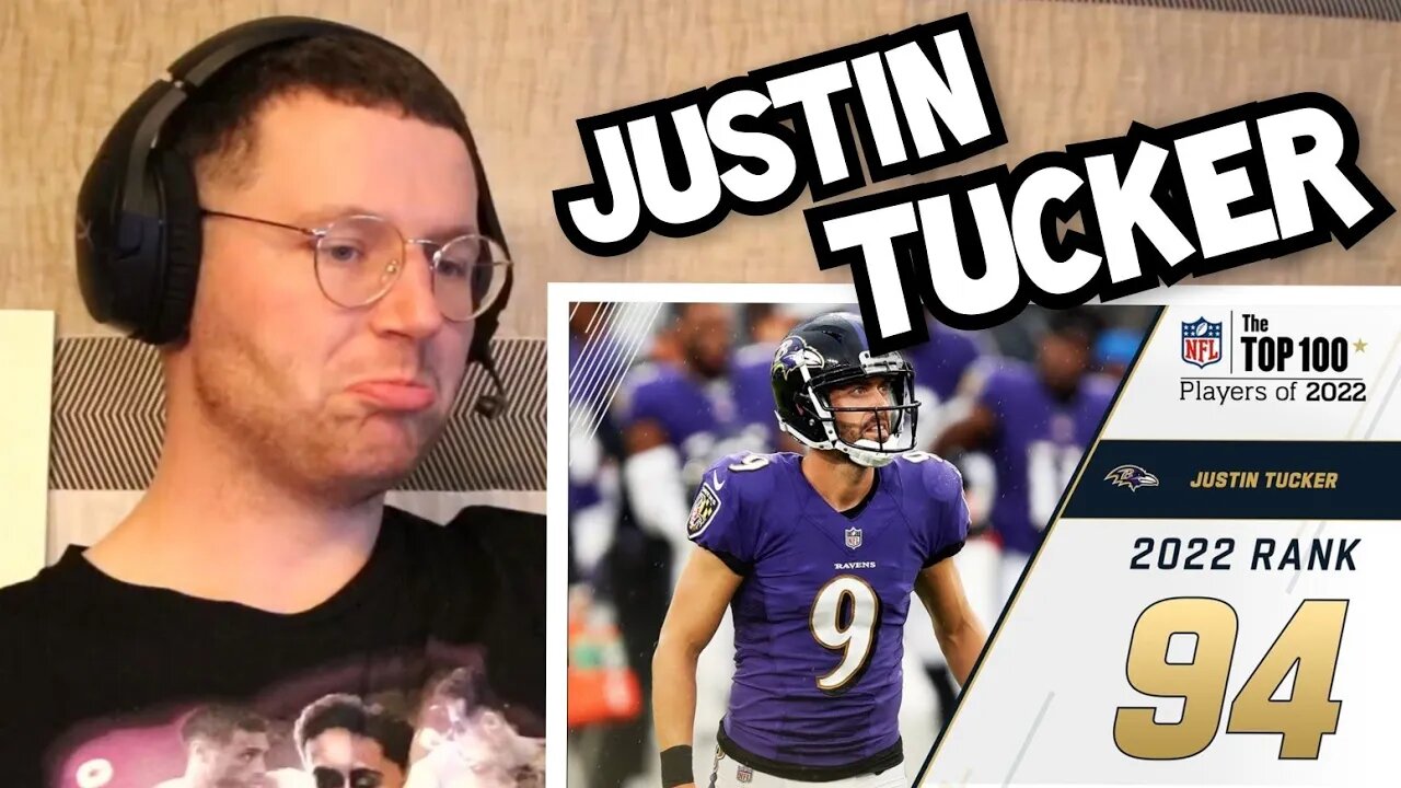 Rugby Player Reacts to JUSTIN TUCKER (Baltimore Ravens, K) #94 NFL Top 100 Players in 2022