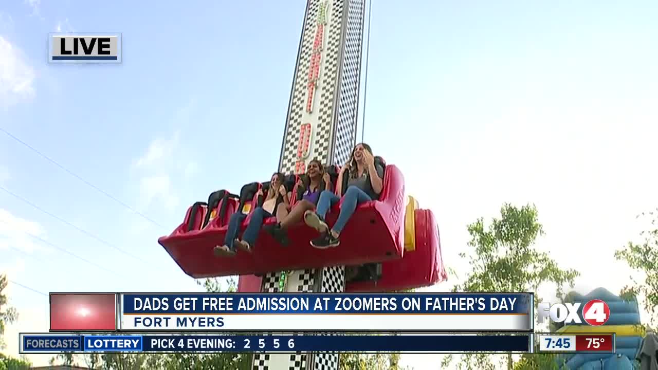 Zoomers free admission for dads on Father's Day