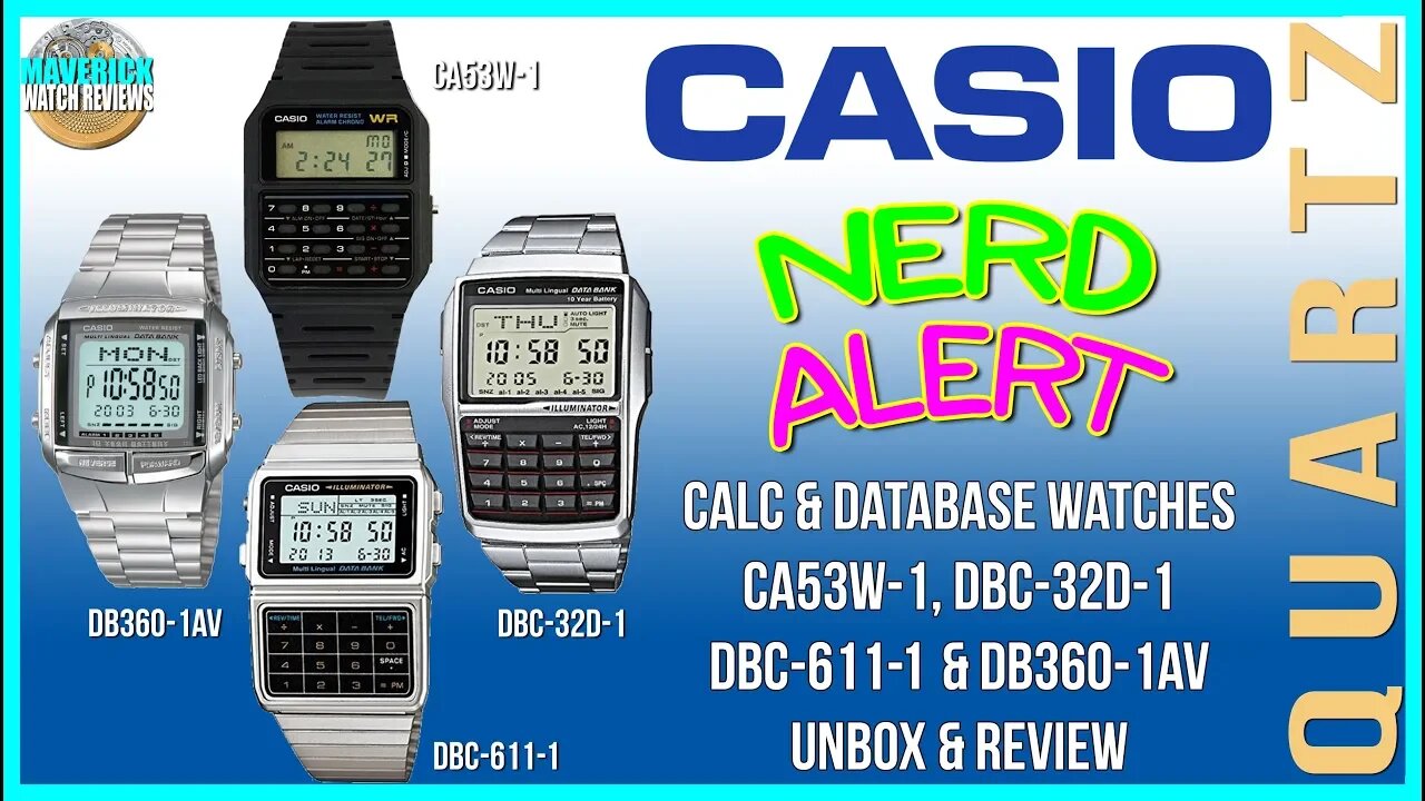 Can't Buy Me Love! | Casio's Best Calculator & Database Watches Comparison, Unboxing & Review