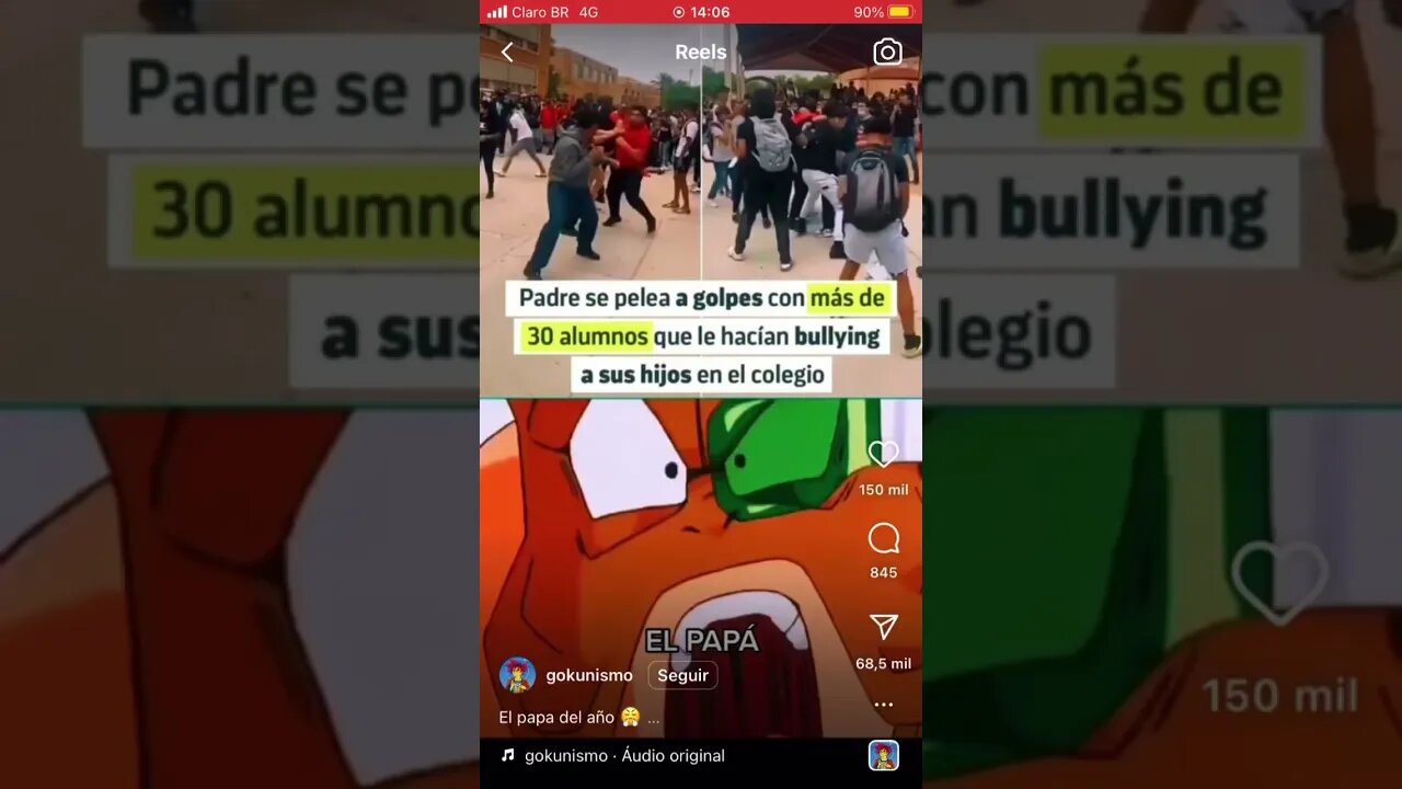 Pai briga com 30 #defesapessoal #kravmaga #segurança #luta #anime #manga #combate #dragonballz