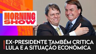 Bolsonaro participa do Pânico e faz elogios a Tarcísio de Freitas