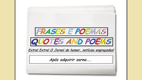 Notícias engraçadas: Após adquirir sarna... [Frases e Poemas]