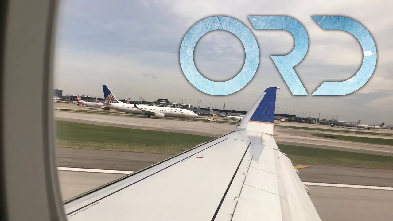 The planes waiting to takeoff at O’Hare International Airport in Chicago, Illinois