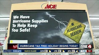 Hurricane supplies run tax free starting Friday