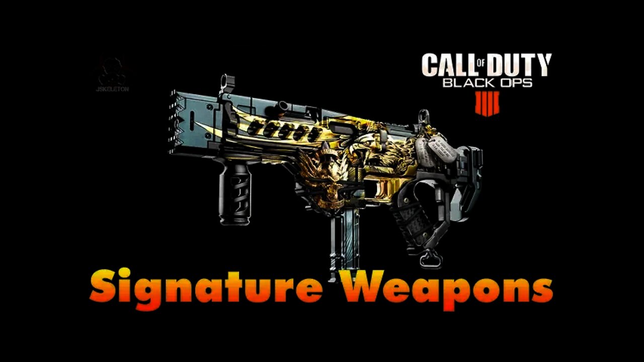 Black Ops 4 - Signature Weapons *NEW FEATURE* REVEALED!