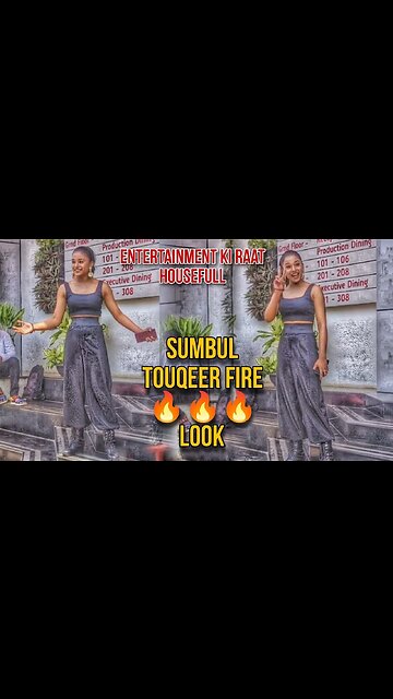 Sumbul Touqeer Looks Super Cute at Entertainment Ki Raat-Housefull Show First Episode Shoot