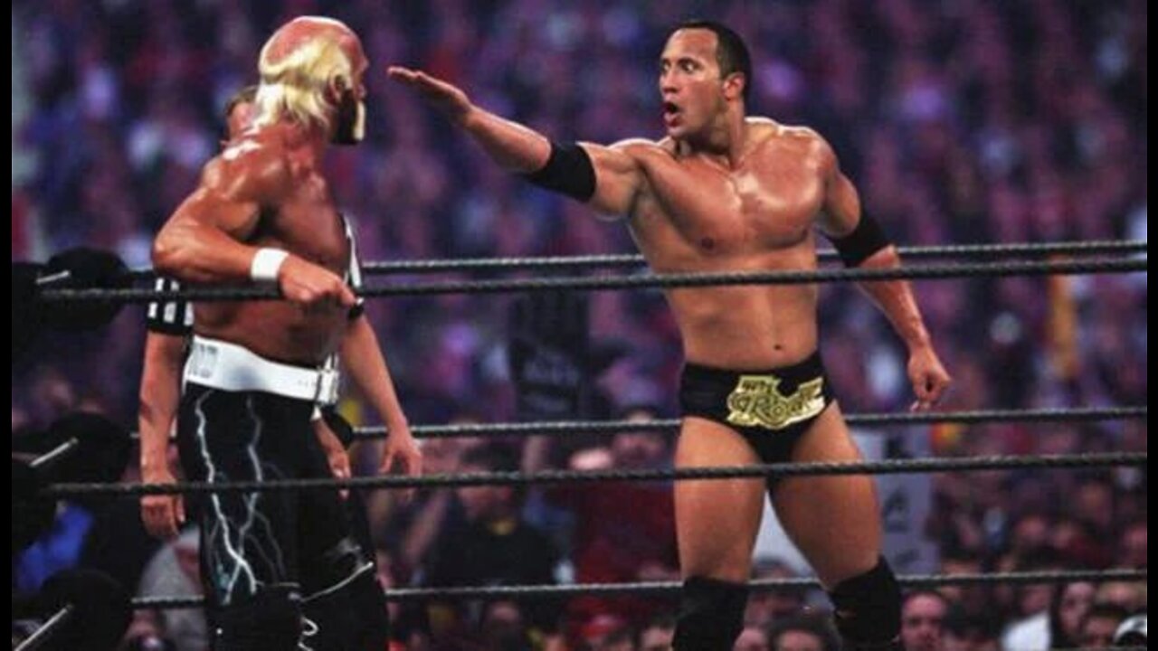 The Rock vs "Hollywood" Hulk Hogan WrestleMania X8 Highlights