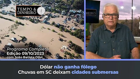 Dólar não ganha fôlego apesar do conflito no Oriente Médio e feriado nos EUA. Chuvas em SC