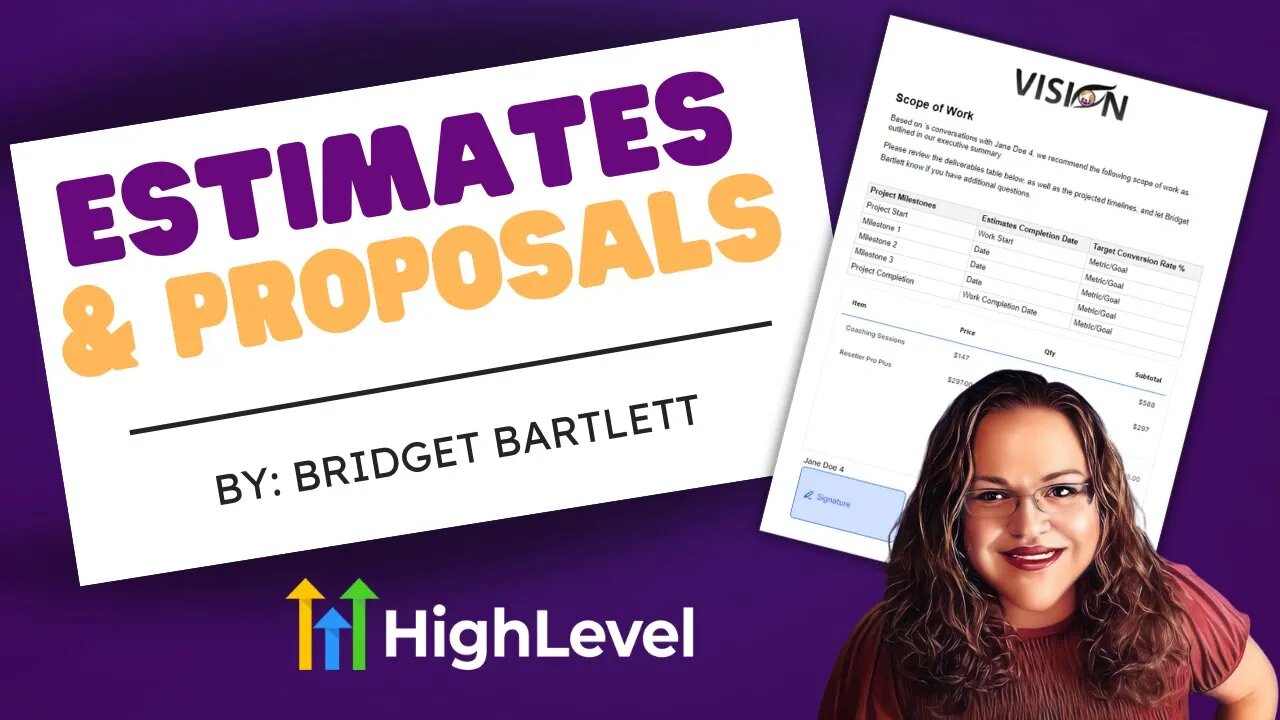 Send Estimates & Proposals on High Level ⭐NEW RELEASE⭐