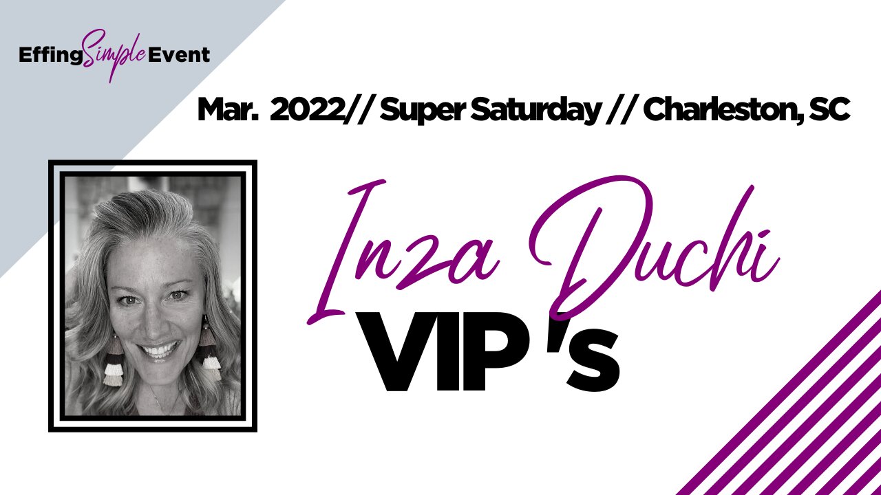 Inza Duchi on VIP's // Super Saturday Charleston, SC 3/22