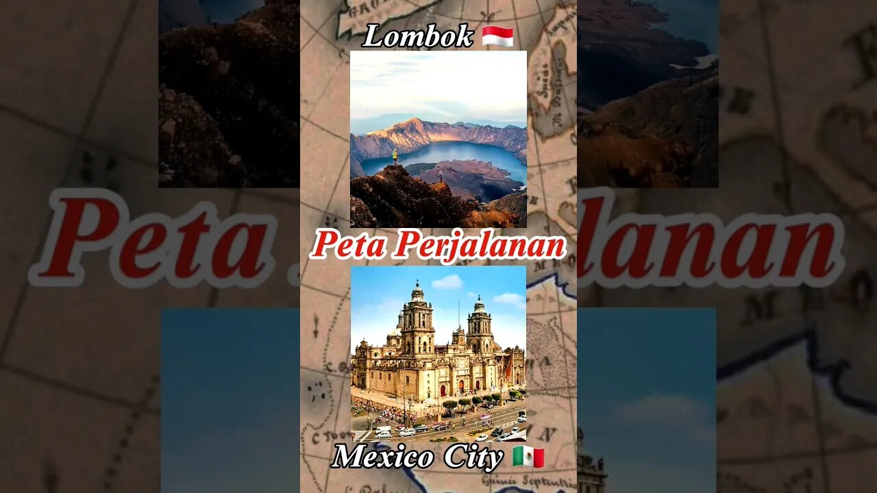 Perjalanan Dari Lombok 🇮🇩 Ke Mexico City 🇲🇽 #shorts #mexico #méxico #indonesia