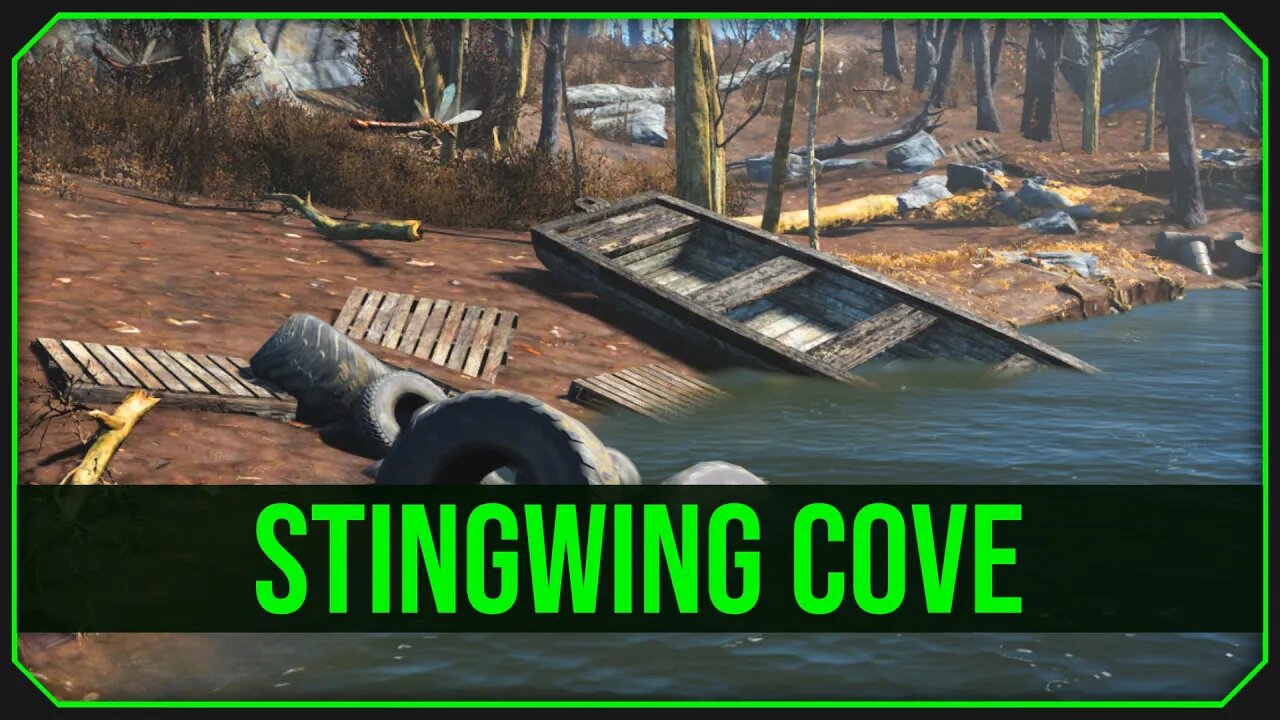 Stingwing Cove in Fallout 4 - A Relaxing Swim In The River!