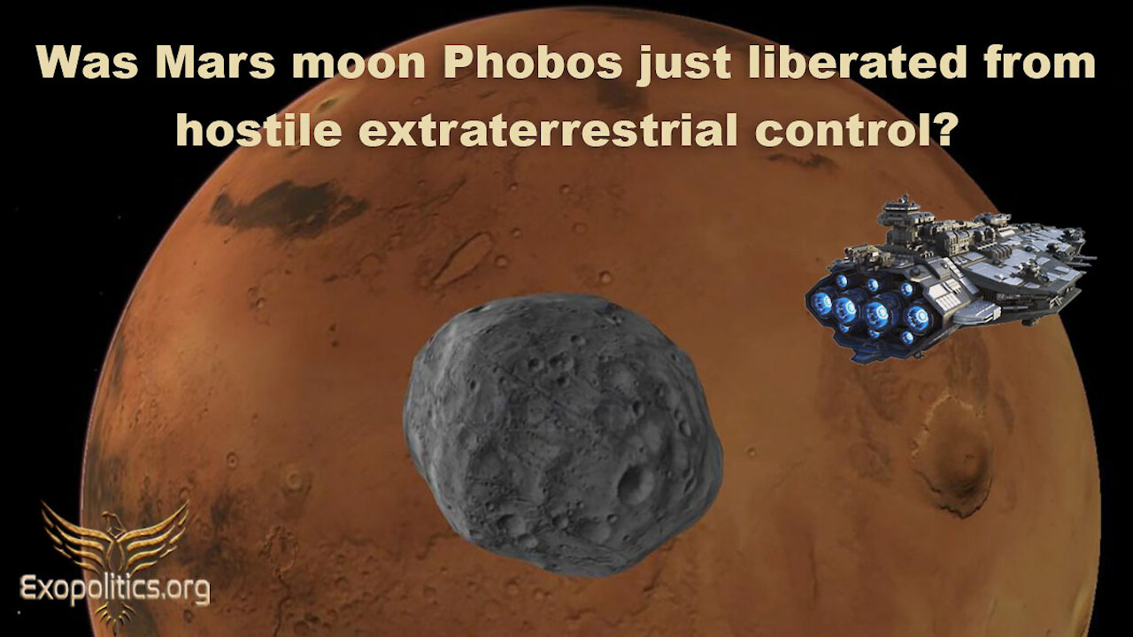 Was Mars moon Phobos just liberated from hostile extraterrestrial control?