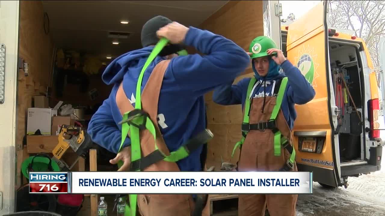 Ever think about working in the solar industry? One Buffalo company is gearing up for the busy season