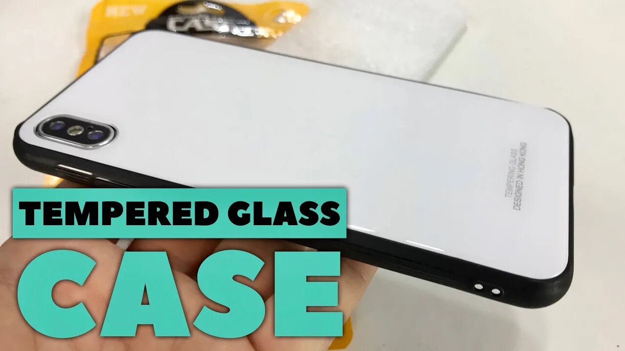 Tempered Glass Hybrid Case for the iPhone Xs Max 6.5” by SBD Unboxing