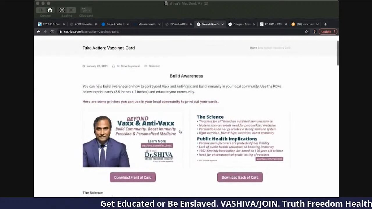Dr.SHIVA LIVE: U.S. Infrastructure Report Card: D's & F's. Elites Don't Care About YOUR Health