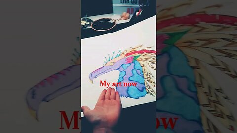 MY ART THEN AND NOW! #art #dragon #artdrawing #artist #drawing #edit #shorts