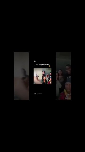 add random clips to this audio to make a movie