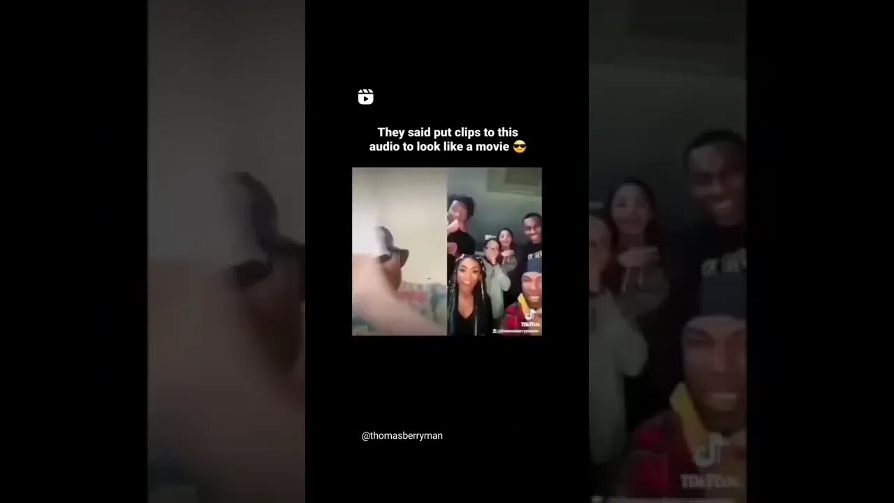 add random clips to this audio to make a movie