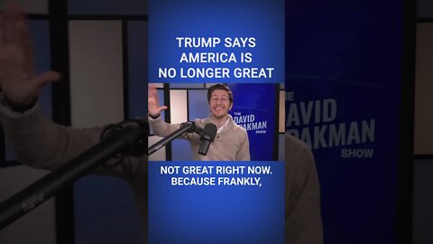 Donald Trump Says America is No Longer Great #shorts