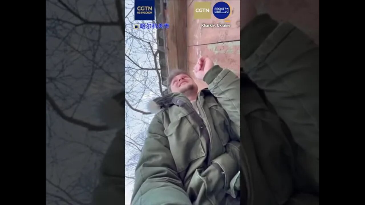 Man films exchange of fire between Ukrainian, Russian forces