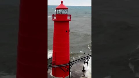 Monster waves TEARS through Grand Haven Michigan