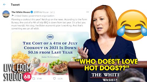 The White House Brags About 16 CENT Price Drop of Cookouts on Twitter!!!