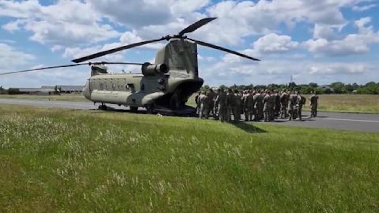 Hungarian special operations forces jump from Big Windy during Saber Guardian 21
