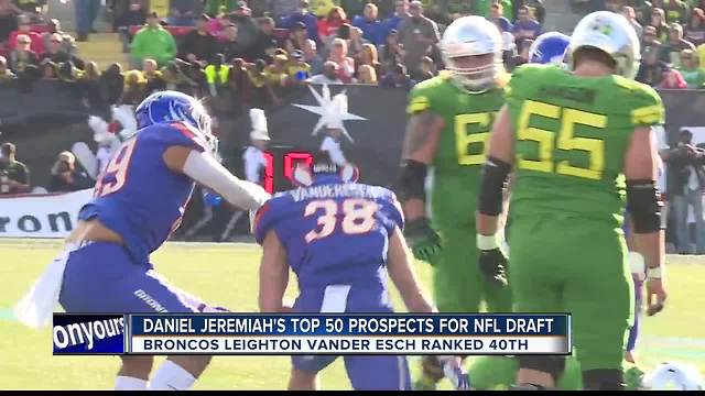 Broncos Van Esch Climbing up NFL draft boards