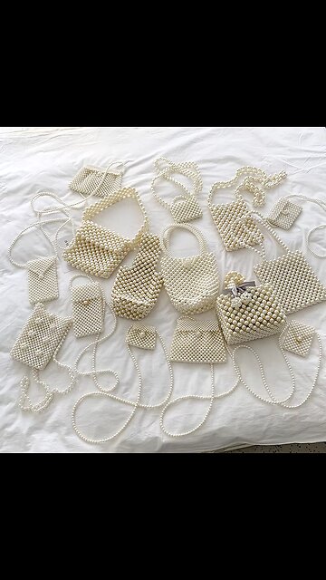 Mini Pearl Bag Handmade Vintage EVA Beaded Fashion