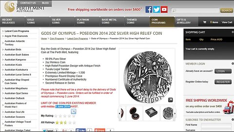 Poseidon High Relief Coin: STILL AVAILABLE FOR ORDER All Hope is Not Lost At Sea