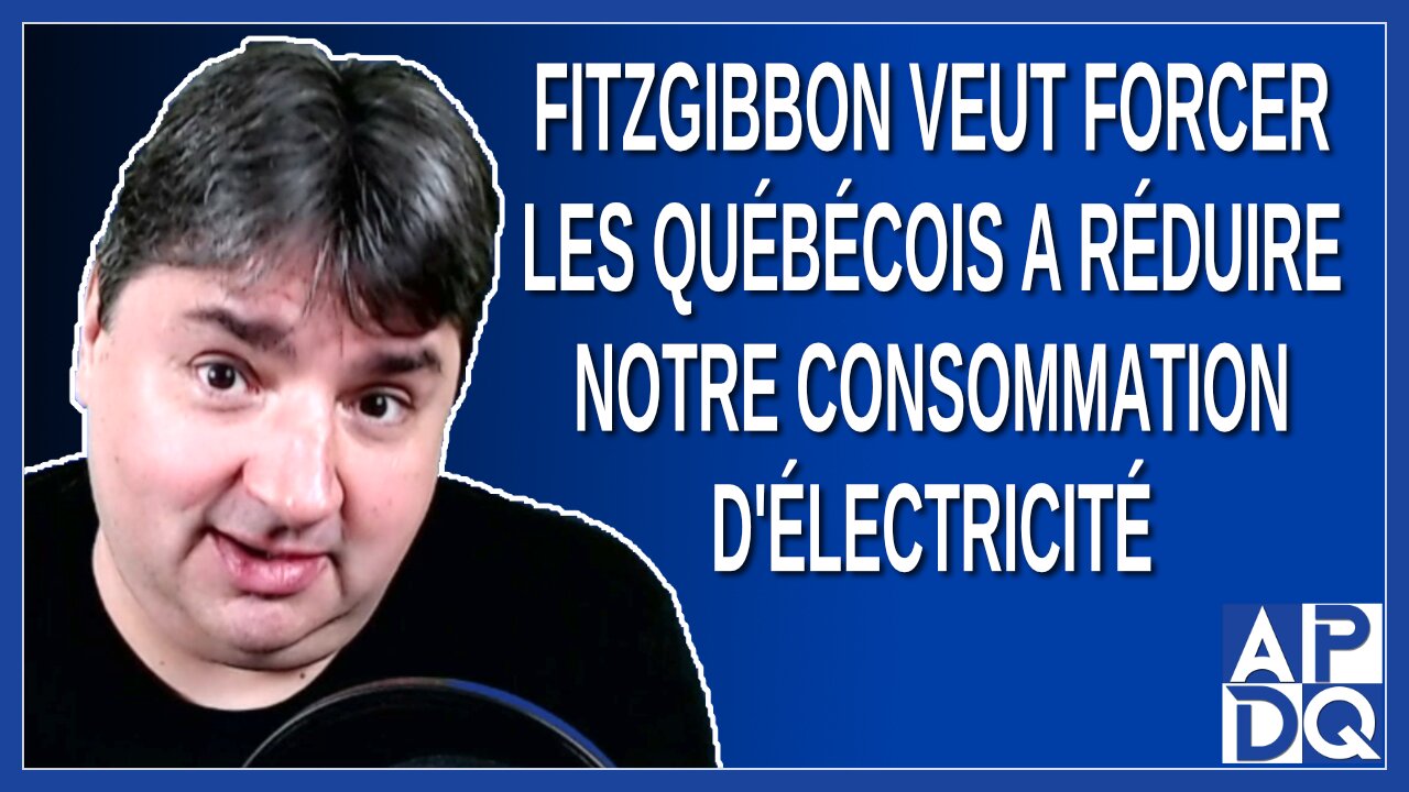 Fitzgibbon pense que les québécois consomme trop d'électricité