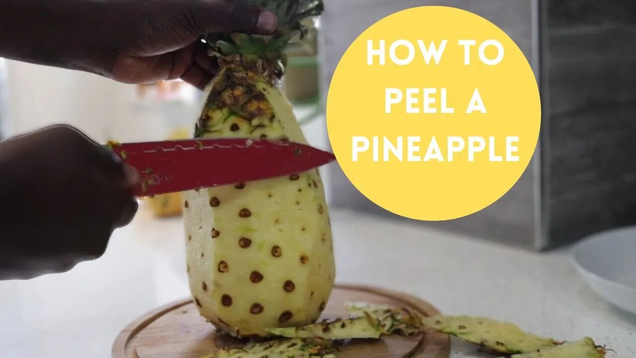 How to peel a pineapple