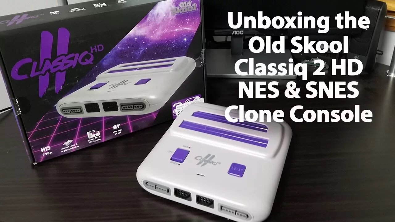 Unboxing the Old Skool Classiq 2 720P HD 8-bit NES, Super NES & Super Famicom 16-bit Clone System