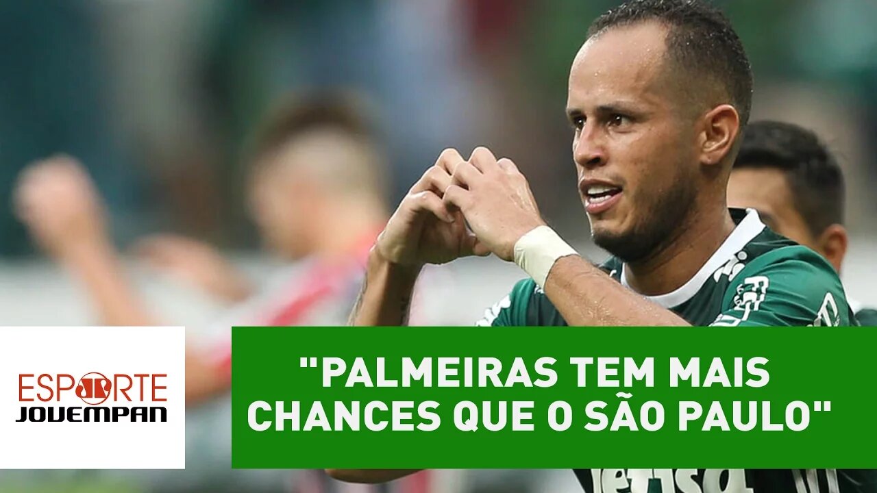 "Palmeiras tem mais chances que o São Paulo", avalia Bruno