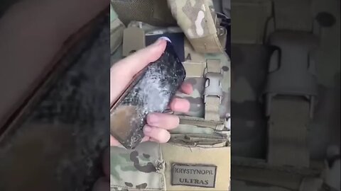iPhone saves Ukrainian soldiers life #shorts