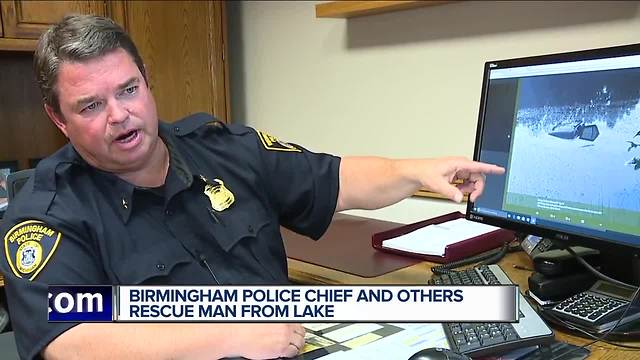 Birmingham police chief and others rescue man from lake