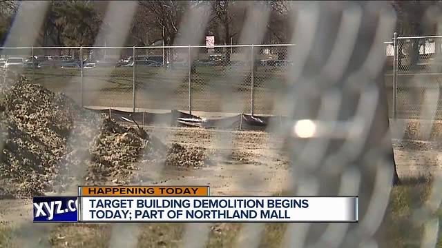 Target building demolition begins today at Northland Center