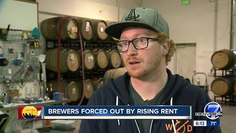 Brewers forced out by rising rent