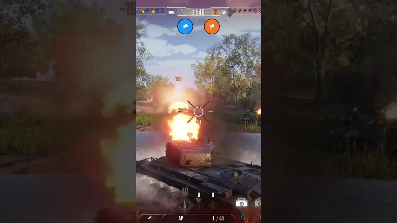 World of Tanks Xbox: Got this one trying to circle behind me and my partner. lol