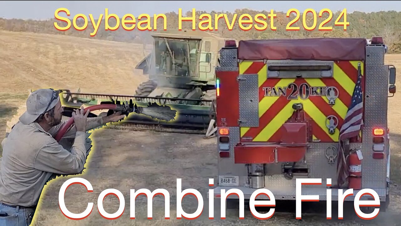 Soybean Harvest 2024: Combine Fire