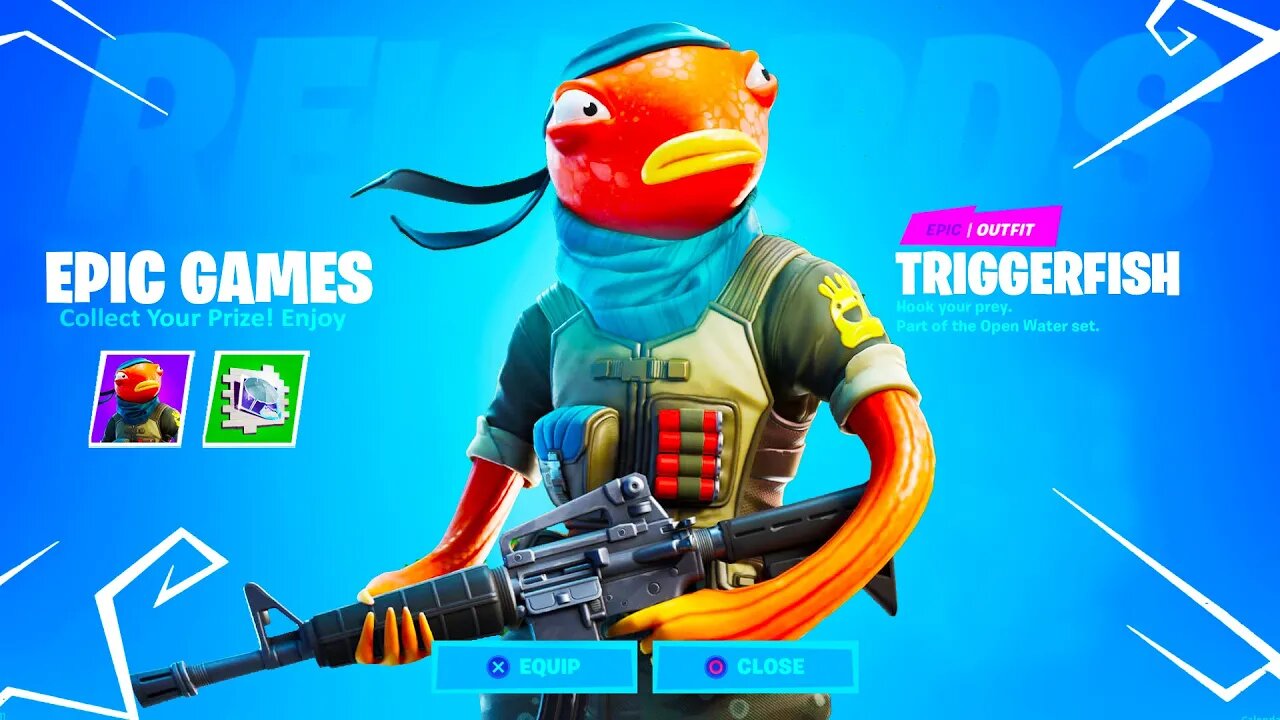 How To Get The *NEW* "TRIGGERFISH" Skin In Fortnite!... (New Fishstick Style!)