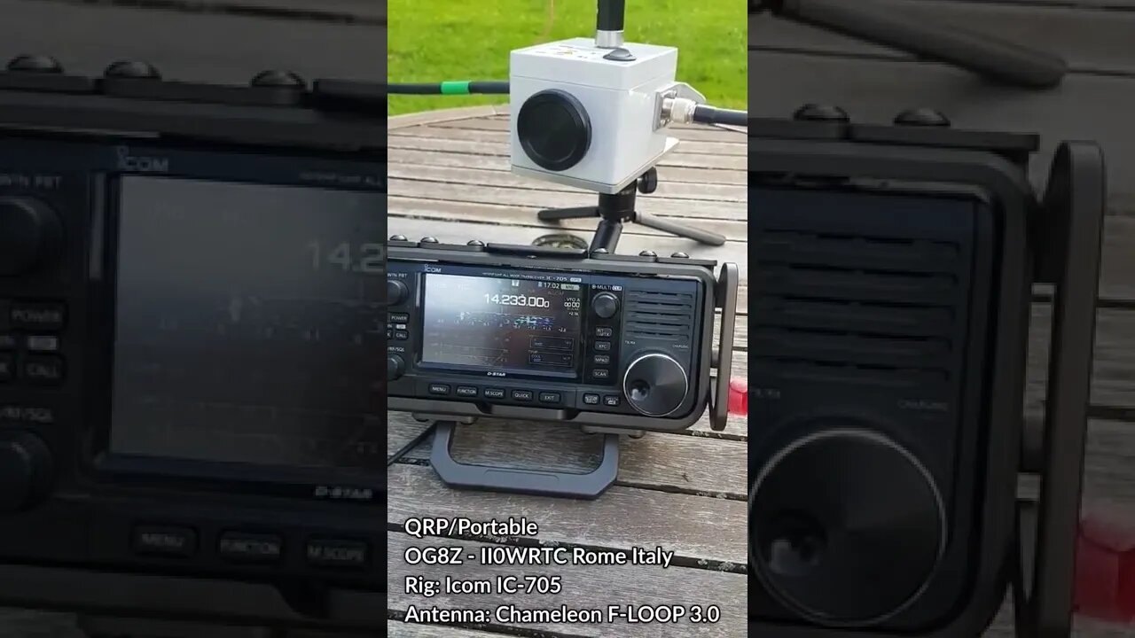 QRP Portable ham radio with Chameleon FLOOP 3.0