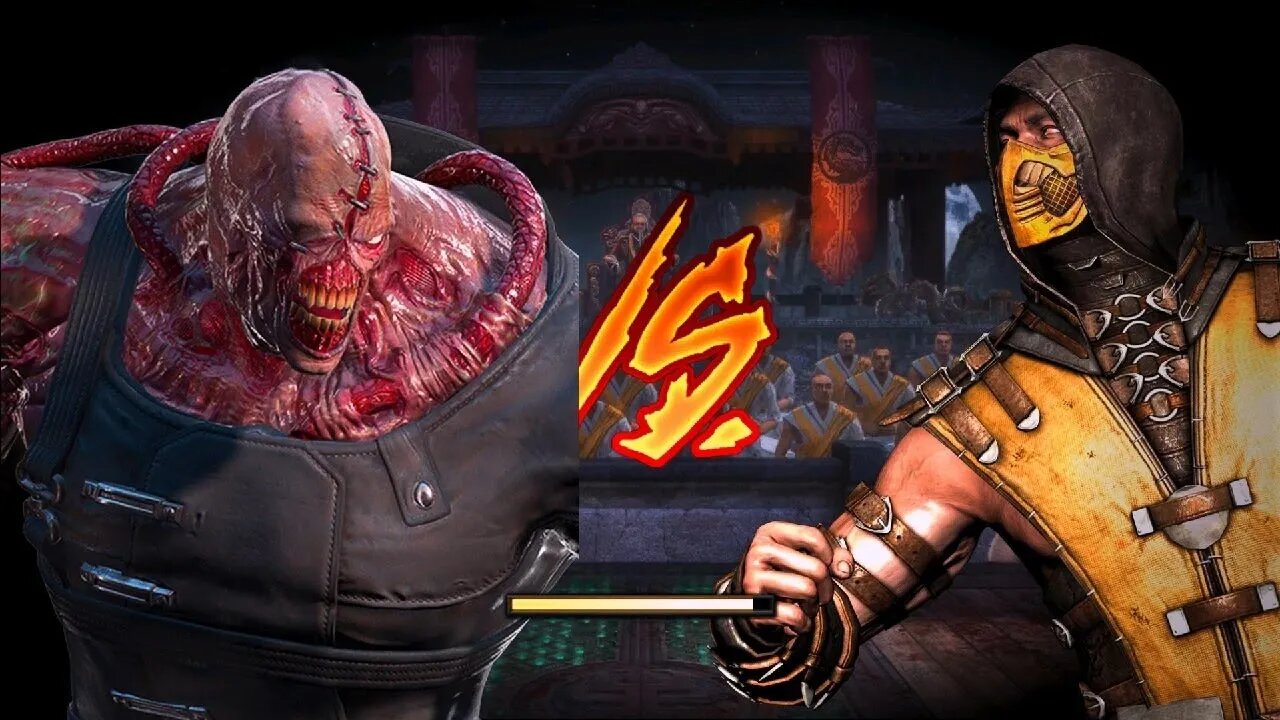 Nemesis VS MKX Scorpion - Mortal Kombat 9 Mod